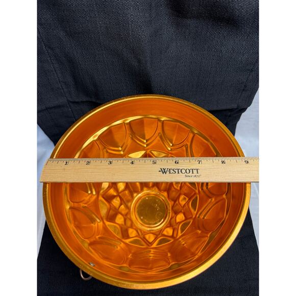 Vintage Tall Turks Head Pudding Mold in Pink Copper Aluminum - Picture 9 of 9